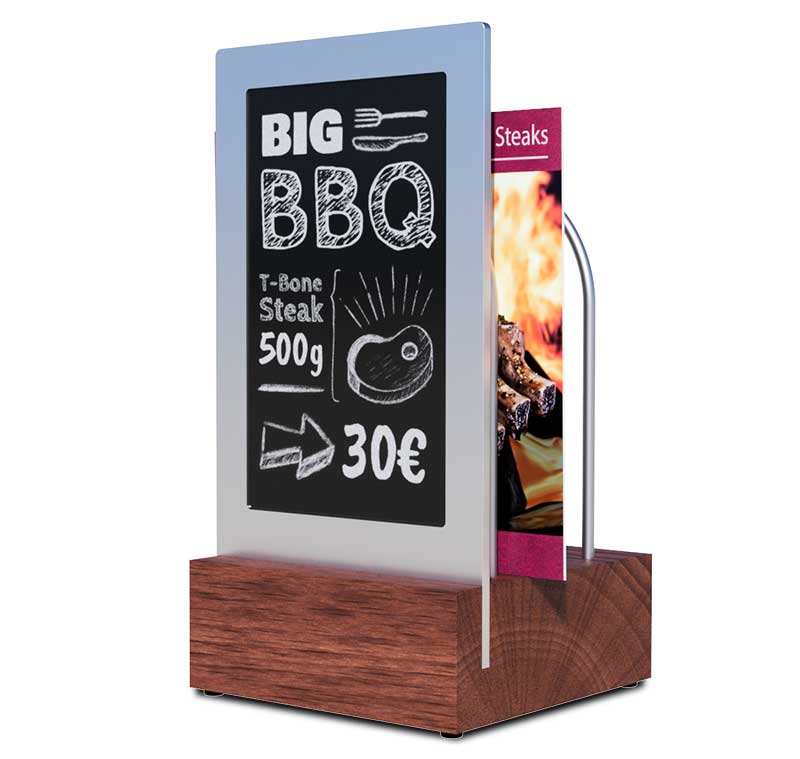 Diwa display showing a BBQ promotion